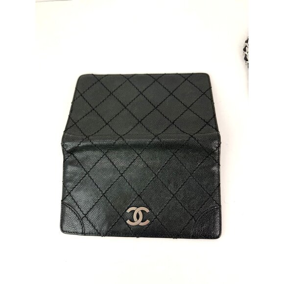 Chanel Vintage Wild Stitch Black Caviar Wallet - Picture 5 of 16